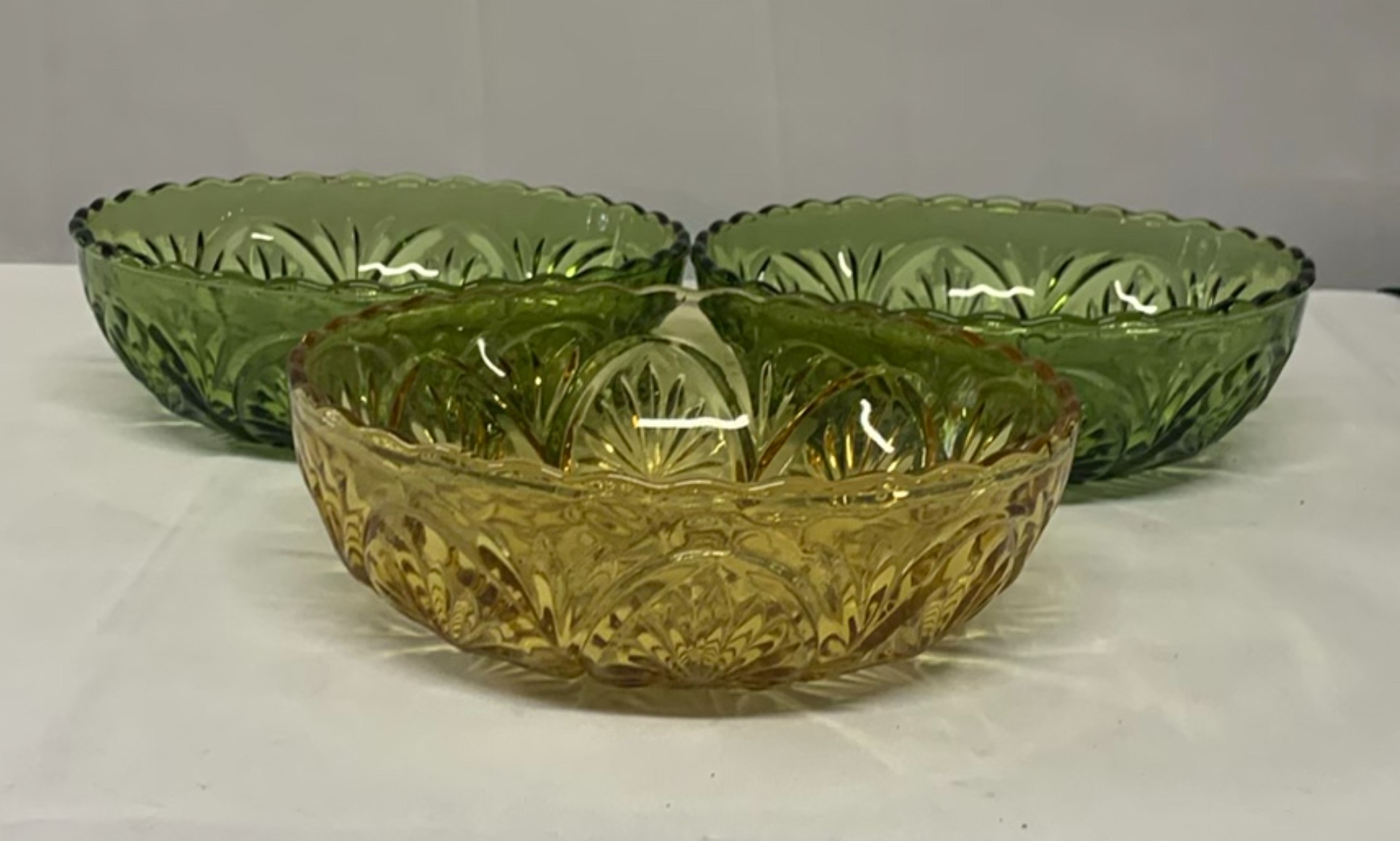 Clear And Colored Cut Glass Serving pieces - image 9 of 9