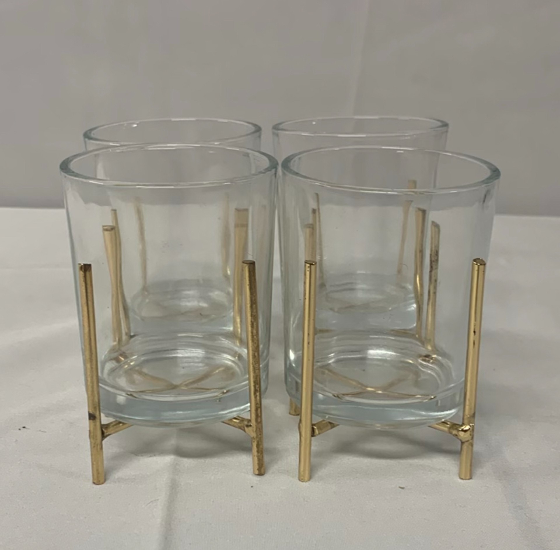 Copper And Brass Toned Candle Holders And Candles - image 4 of 8