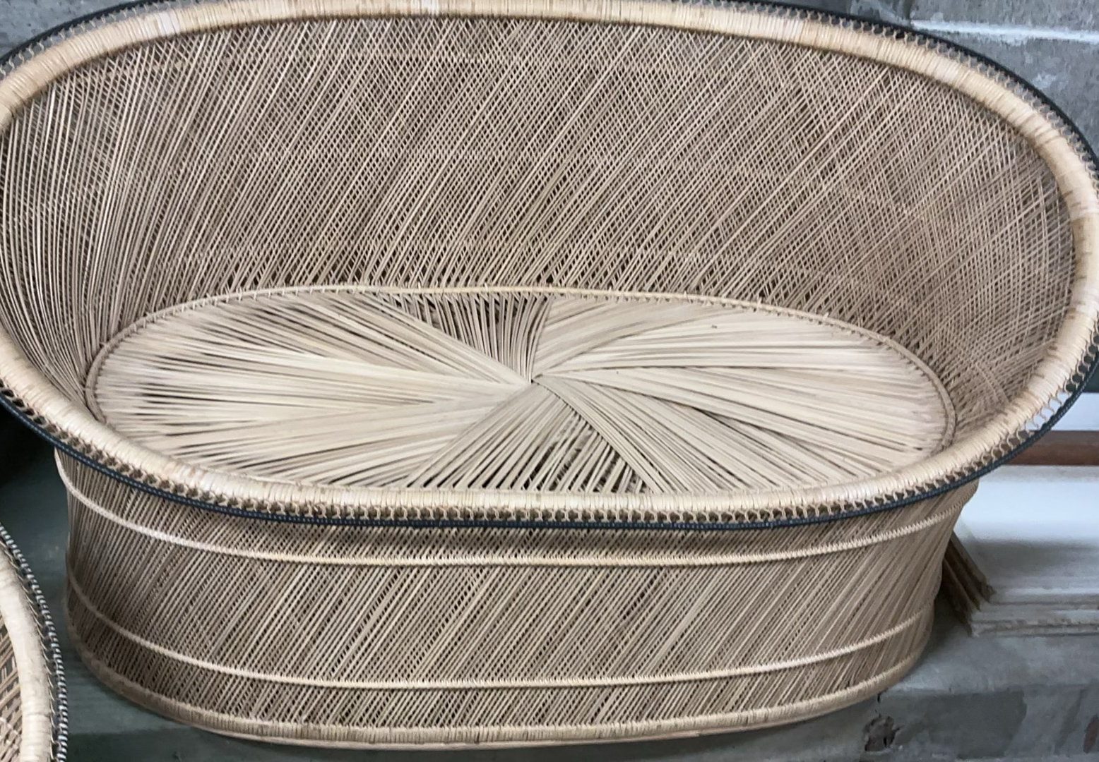 Vintage Boho-chic Rattan Seating Arrangement - image 2 of 7