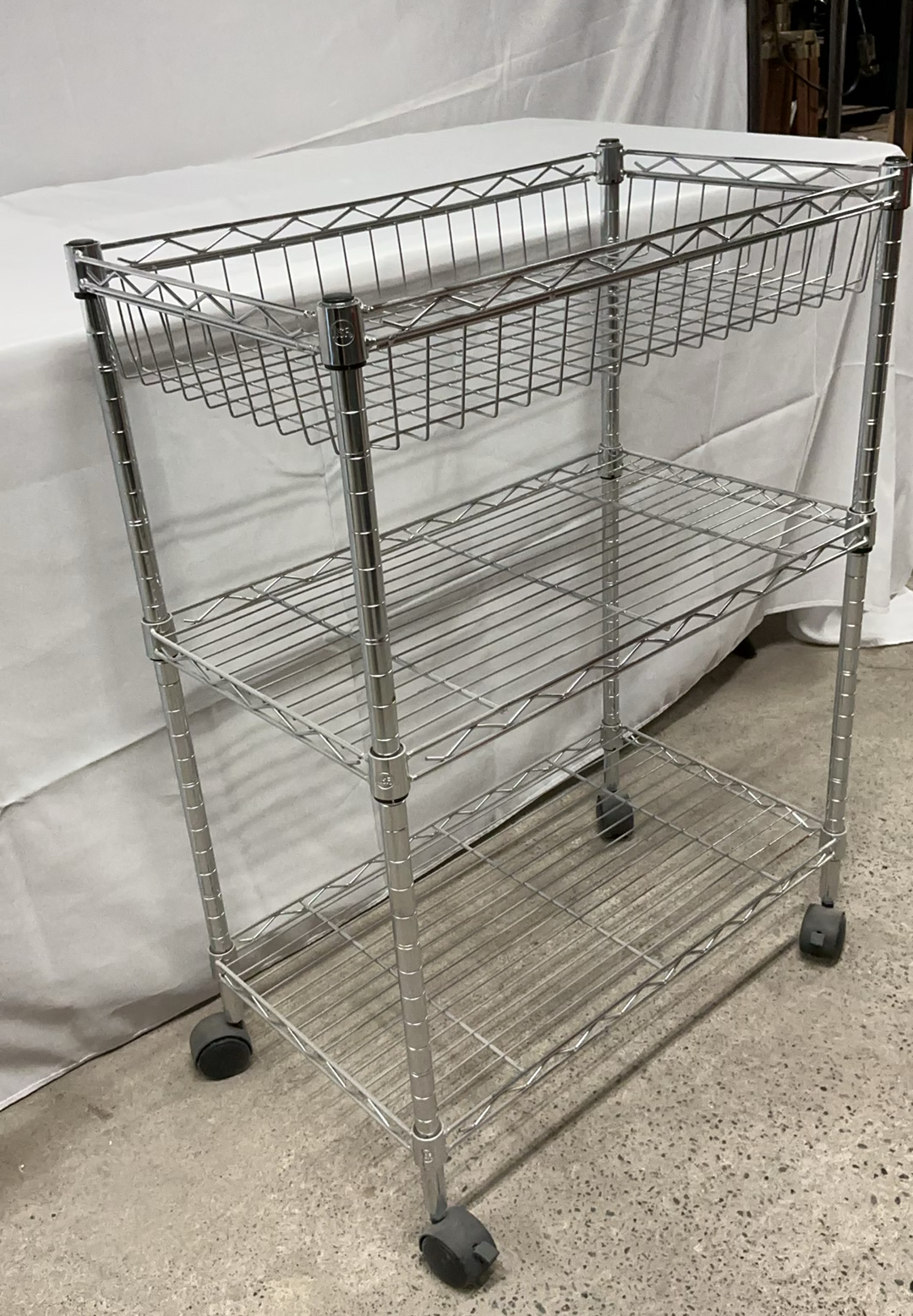 Stainless Steel Rolling Shelf - image 2 of 3