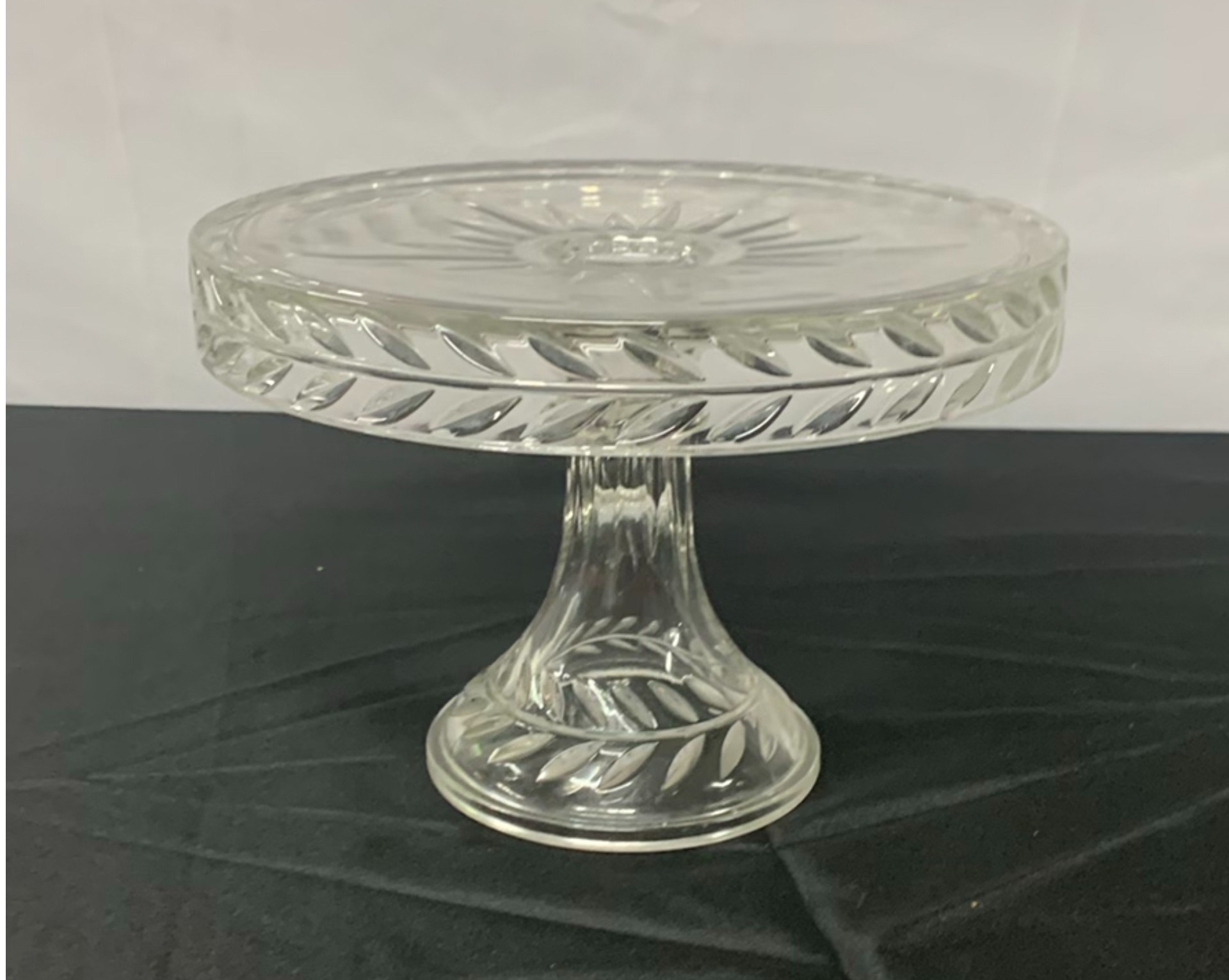 Cut Clear And Colored Glass Vases, cake plates, candle holders, etc. - image 3 of 9