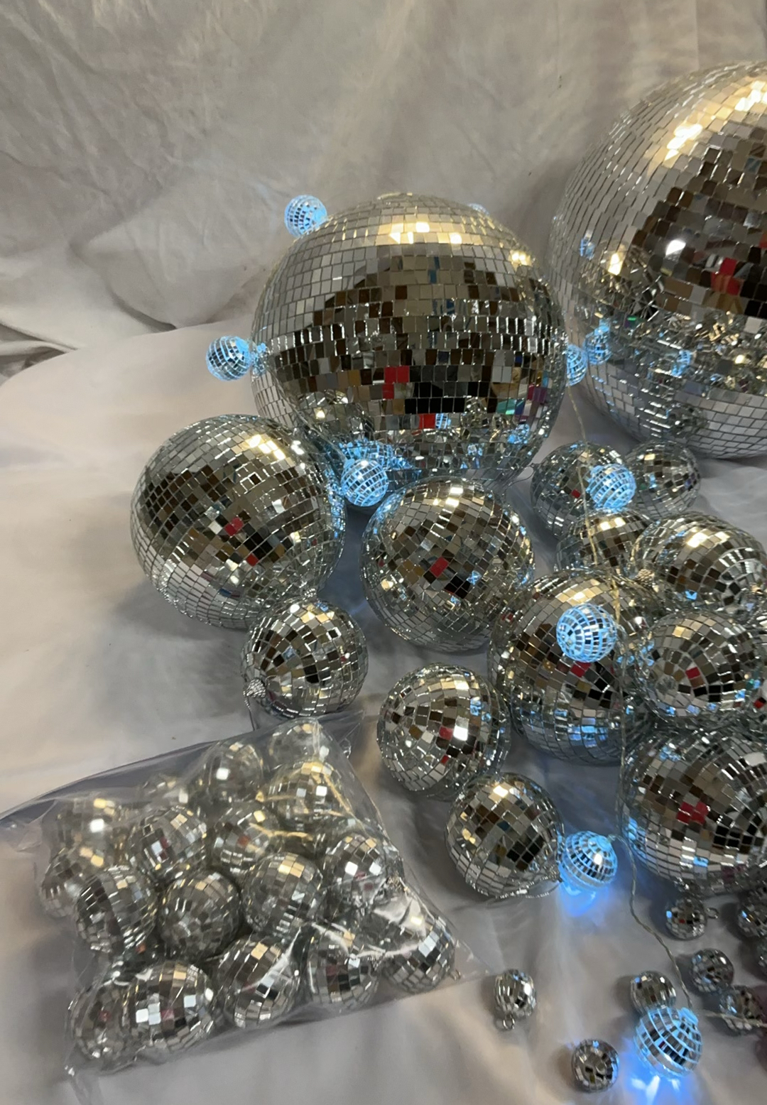 Disco Balls and Neon Party Sign with Iridescent Hats - image 4 of 9