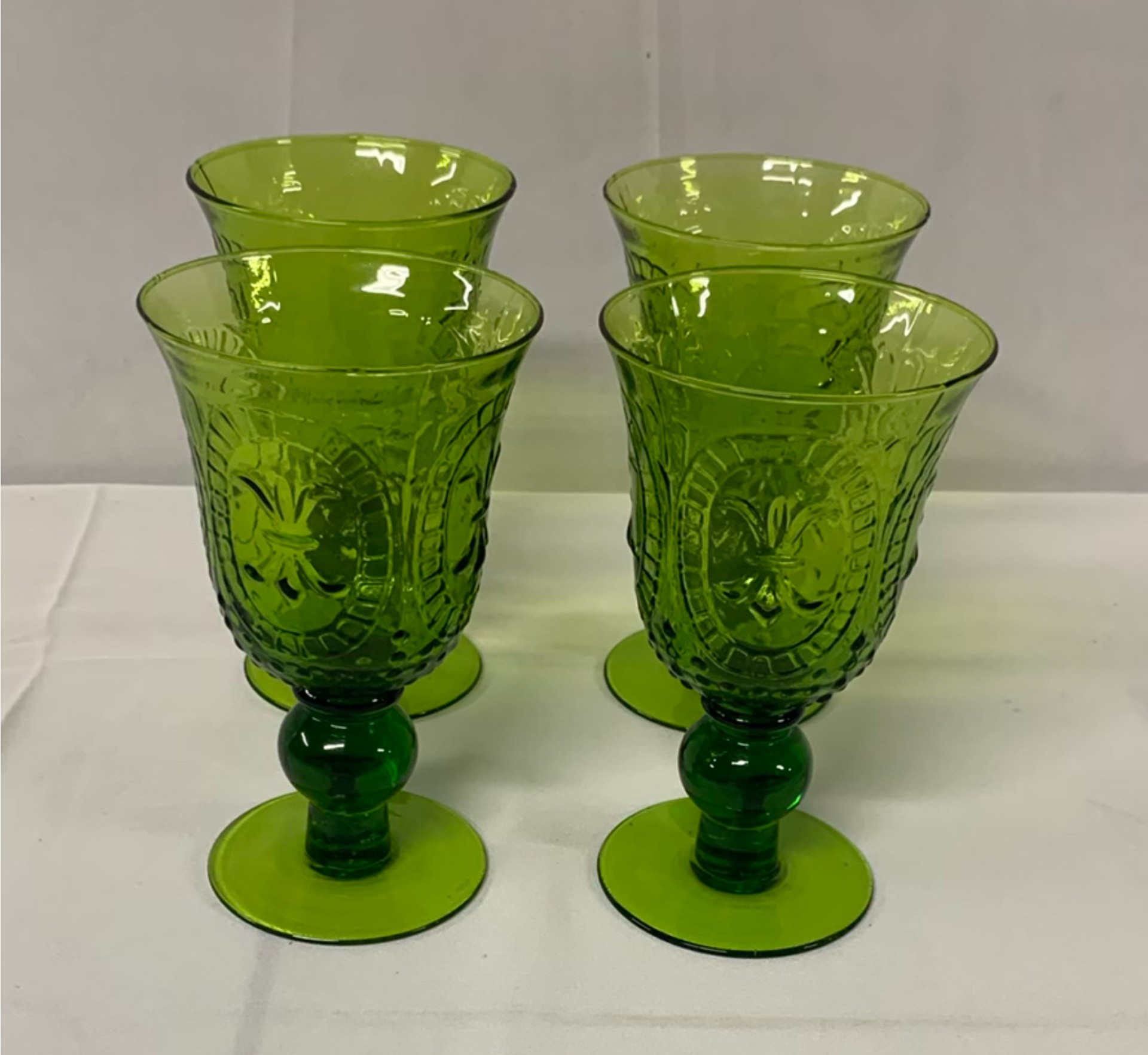 Assorted Colored Glass Goblets and Dessert Cups - image 6 of 7