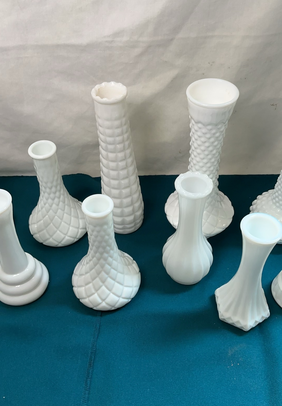 Milk Glass Vases - image 3 of 4
