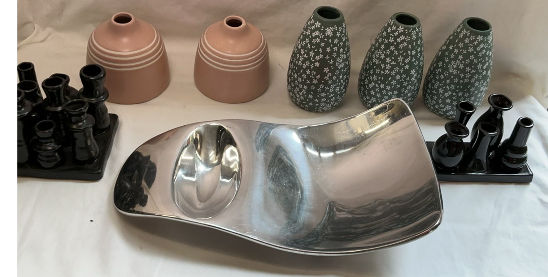 Nambe Serving Platter, ceramic pottery vases - image 1 of 4