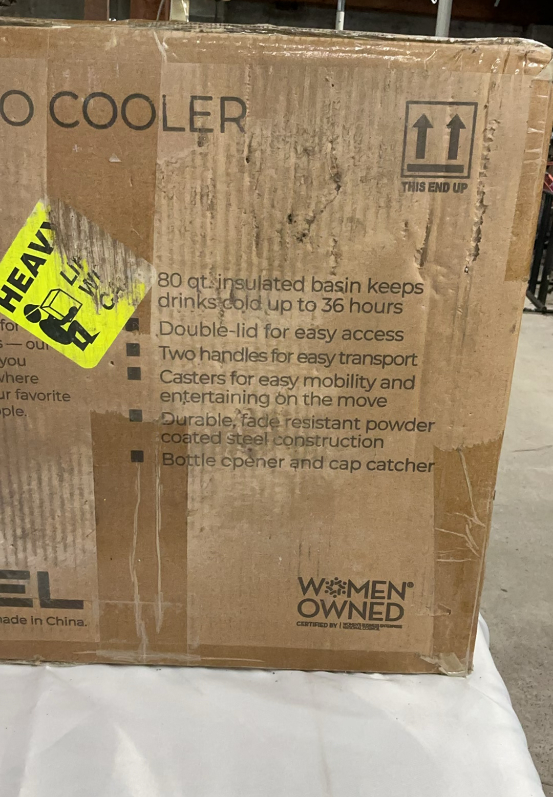 80 Quart Patio Cooler New In Box And Dual Trash can - image 4 of 7