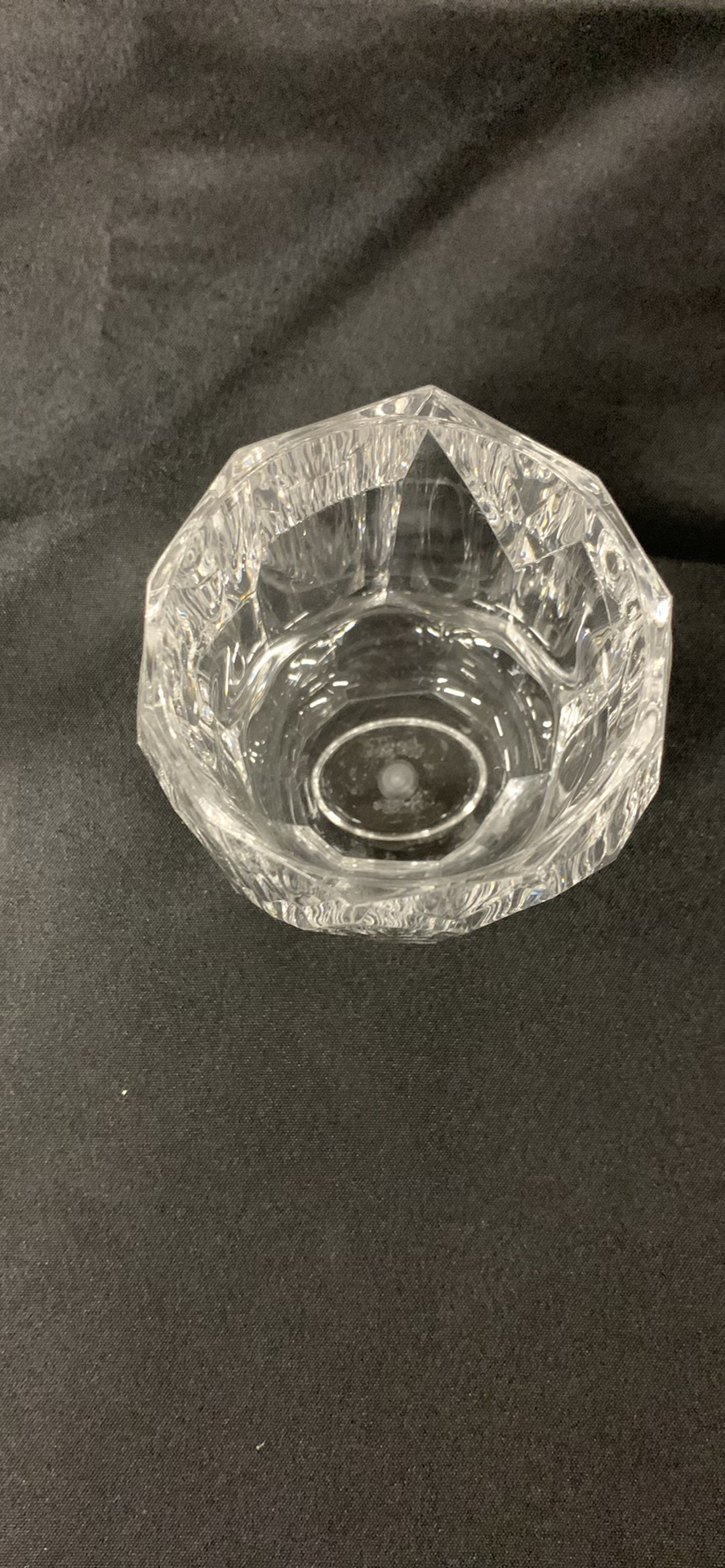 Clear Faceted Plastic Tumblers - image 3 of 4