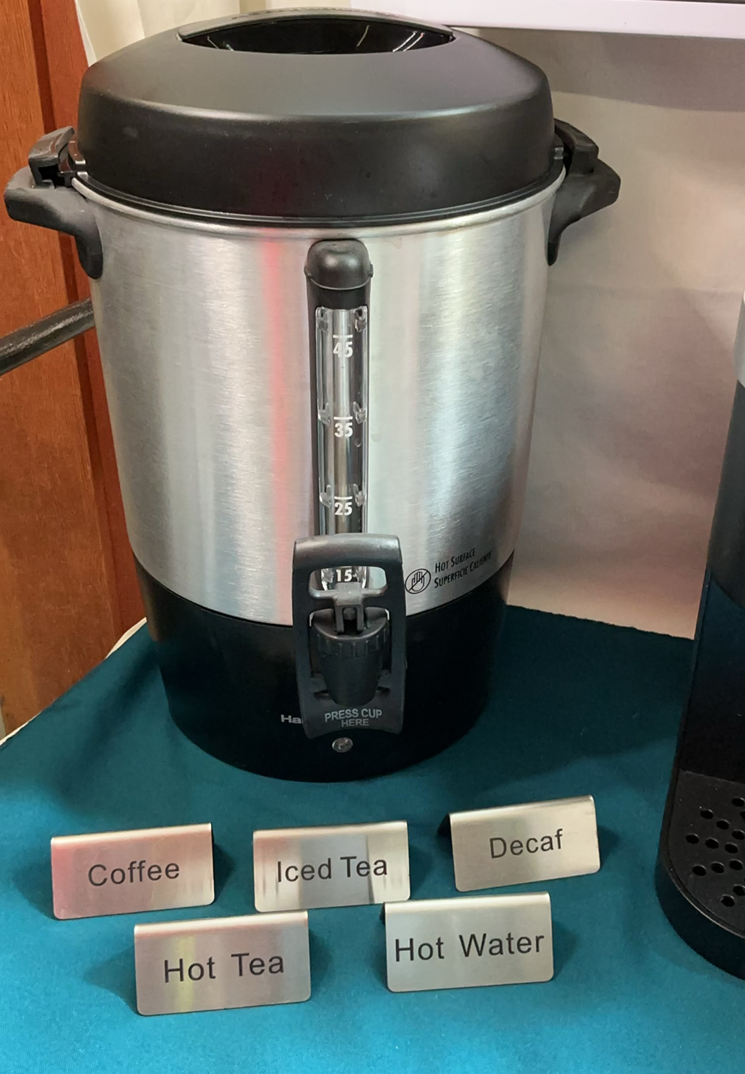 Coffee Bar Station with Urns, Keurig, and Pods - image 2 of 8