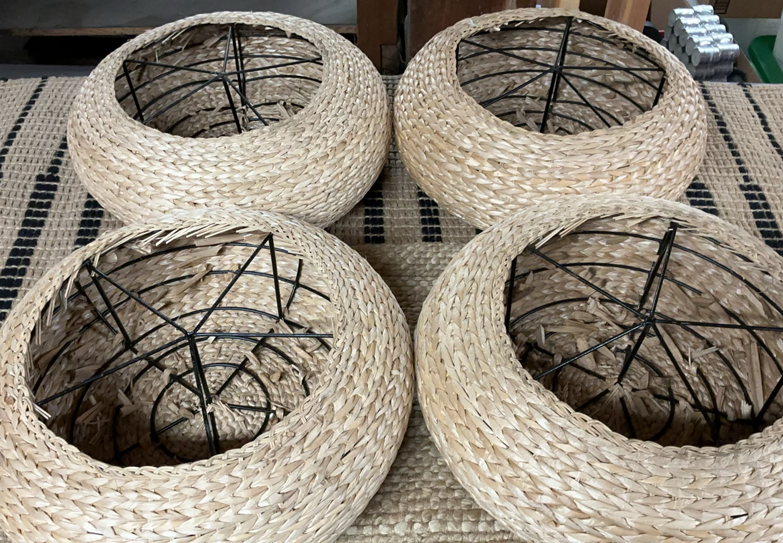 Jute Rugs And Round Pillows - image 4 of 7