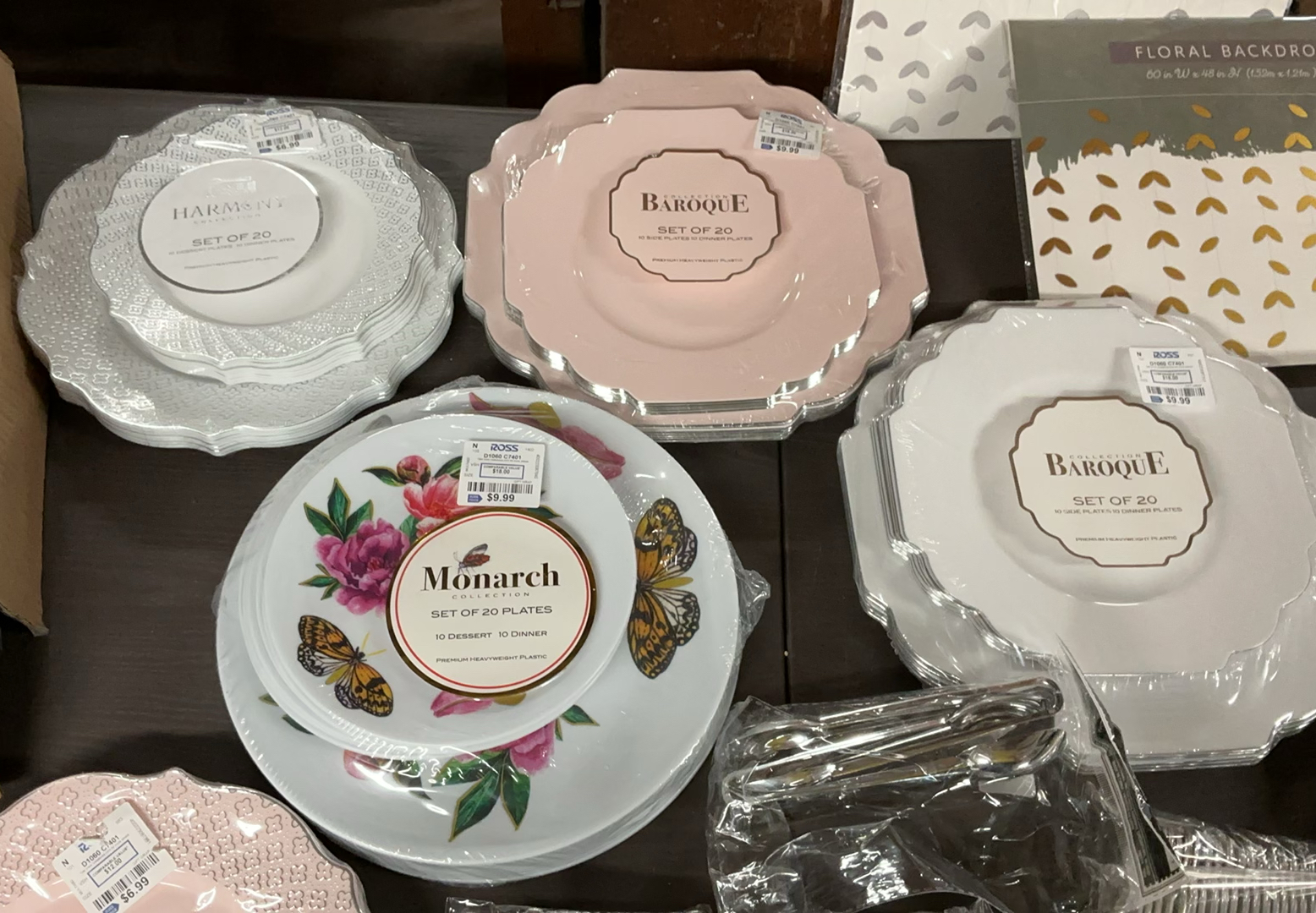 Assorted Dinnerware Sets, Chargers, and Glassware - image 3 of 10