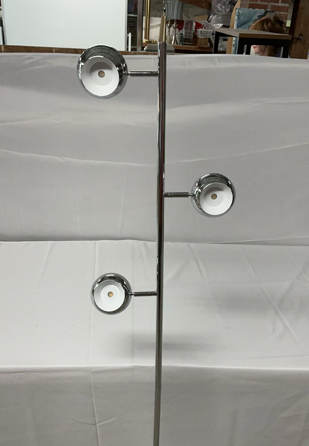 Pair Of Silver Floor Lamps - image 2 of 5