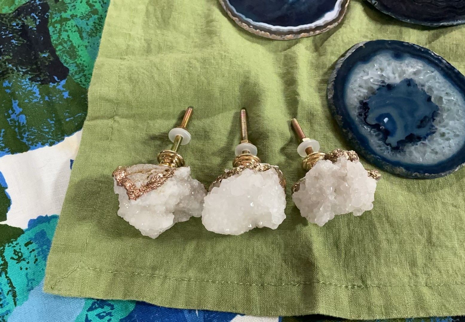 Geodes, Crystals And A Colorful Tablecloth - image 3 of 5