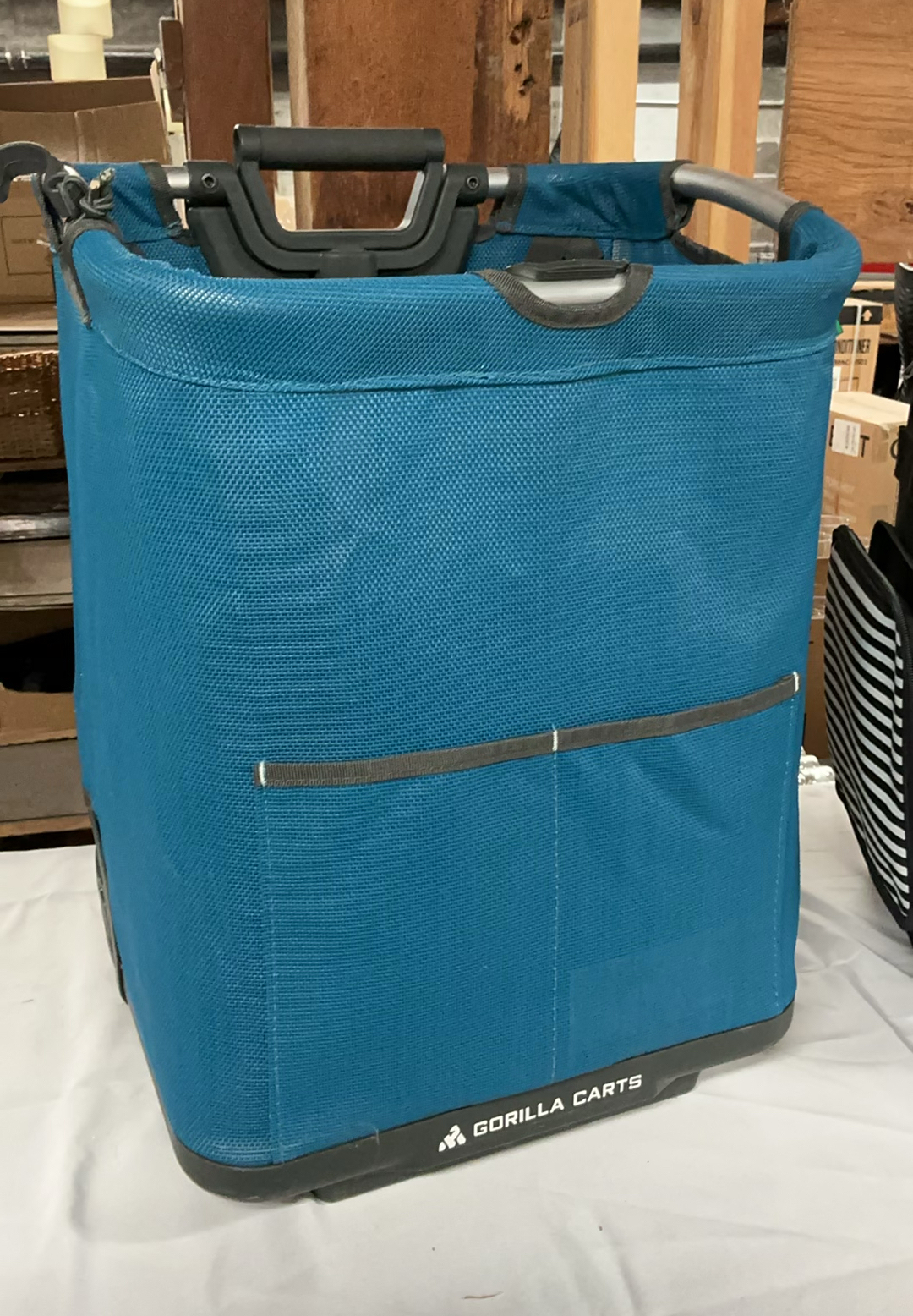 Blue Gorilla Carts rolling cart and striped Everything Mary rolling bag - image 2 of 6