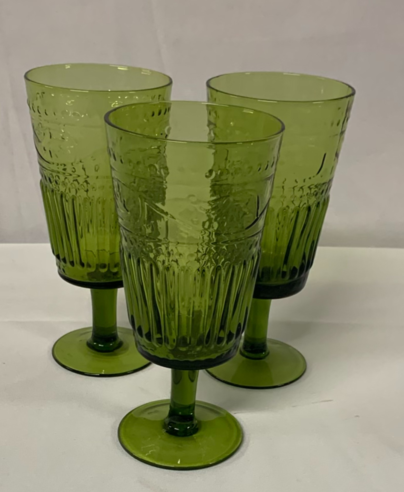 Assorted Colored Glass Goblets and Dessert Cups - image 5 of 7