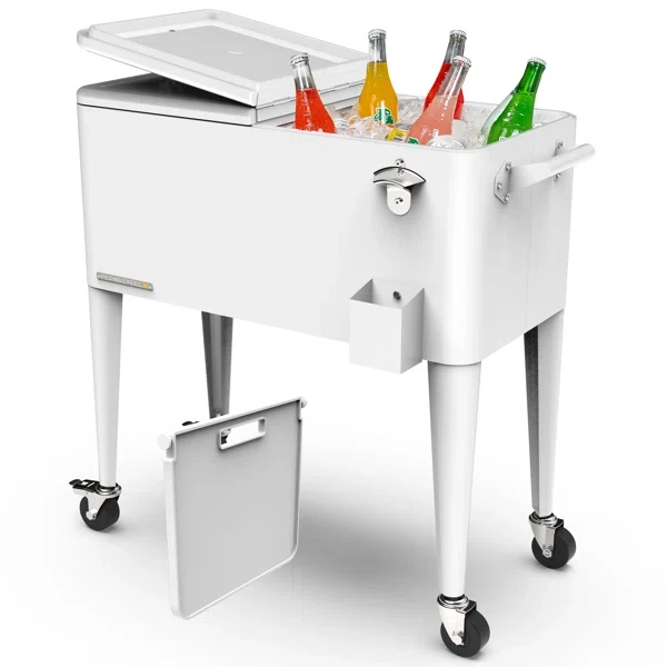 80 Quart Patio Cooler New In Box And Dual Trash can - image 1 of 7