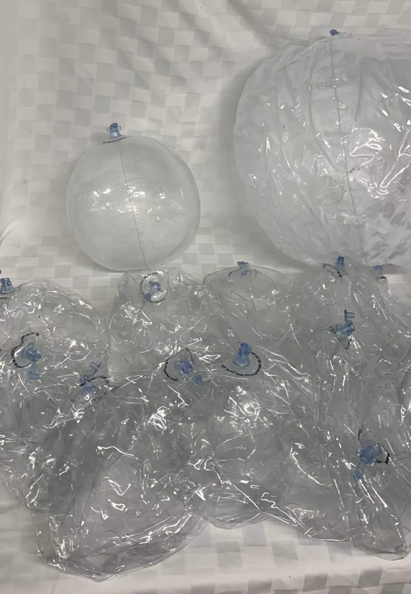 Clear Beach Balls And Barbie Raft - image 1 of 7