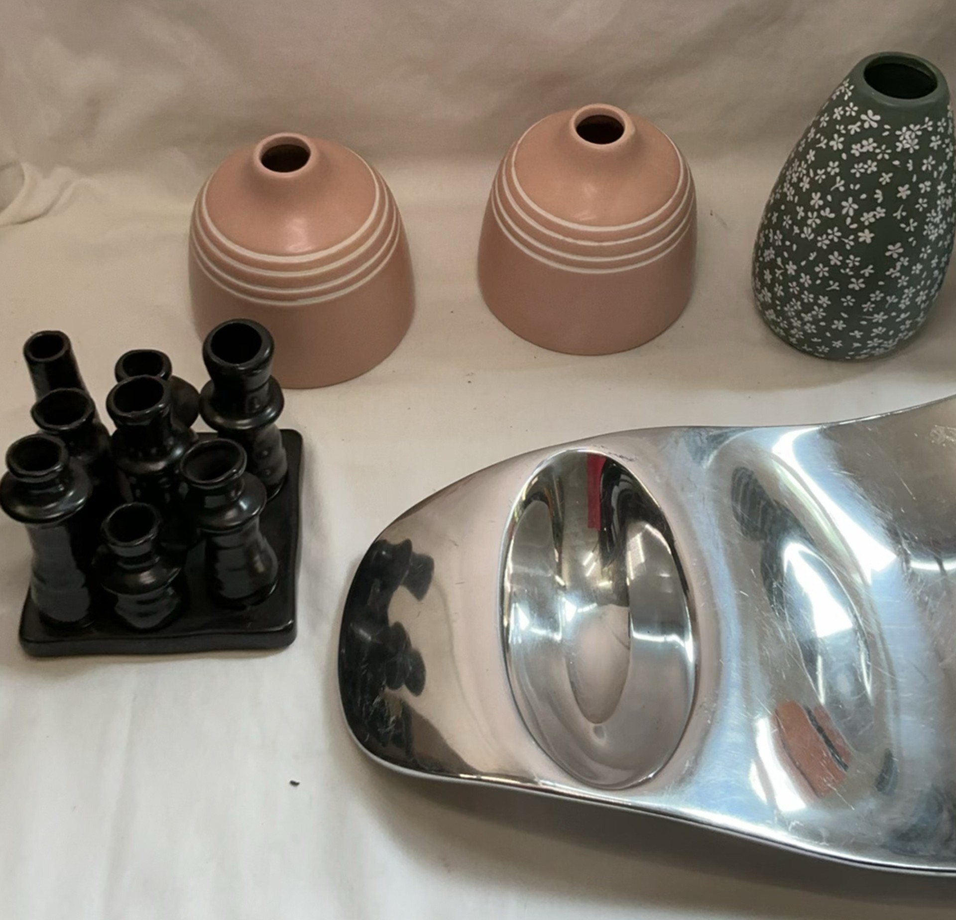 Nambe Serving Platter, ceramic pottery vases - image 2 of 4