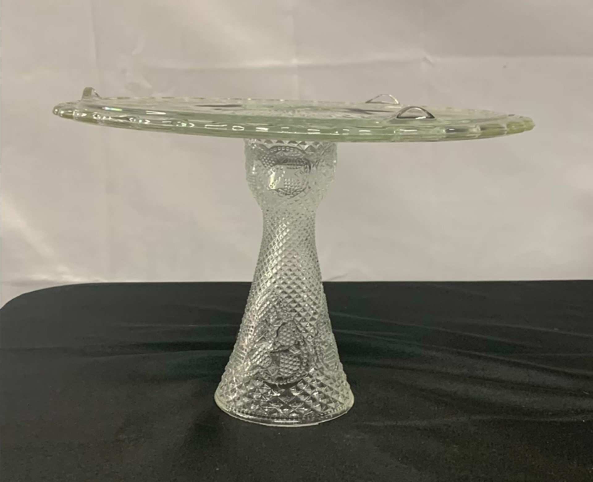 Clear And Colored Cut Glass Serving pieces - image 2 of 9