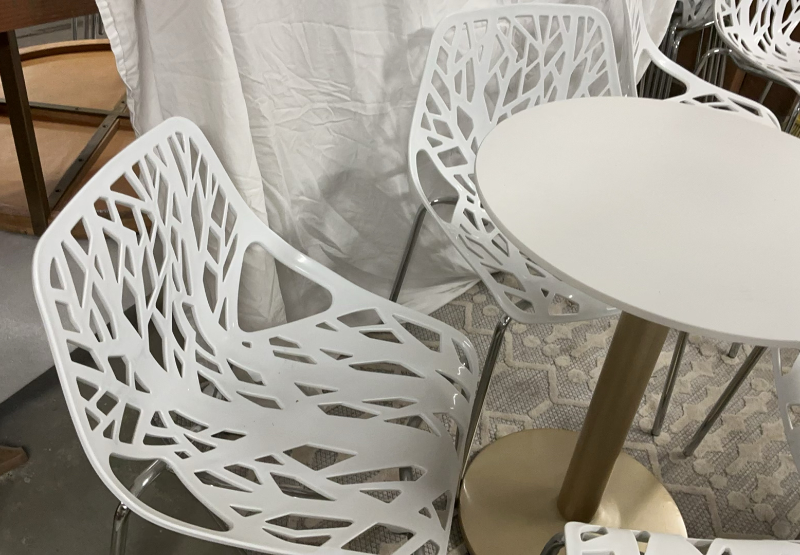 Same As Previous Lot, 8 Chairs And Two Tables - image 2 of 4