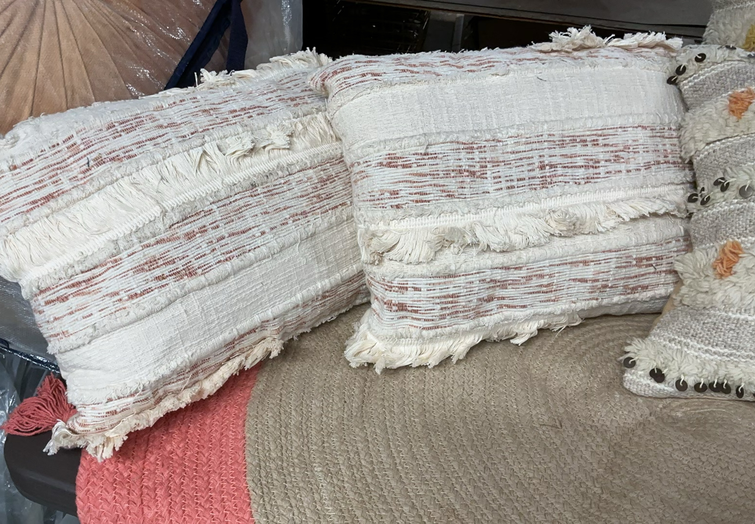 Woven Rug, Throw Pillows - image 3 of 9