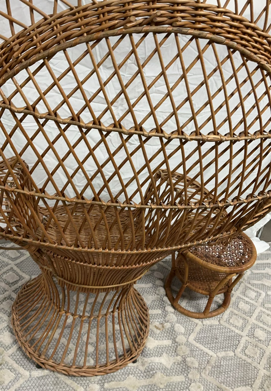 Vintage Wicker Peacock Chair - image 5 of 5