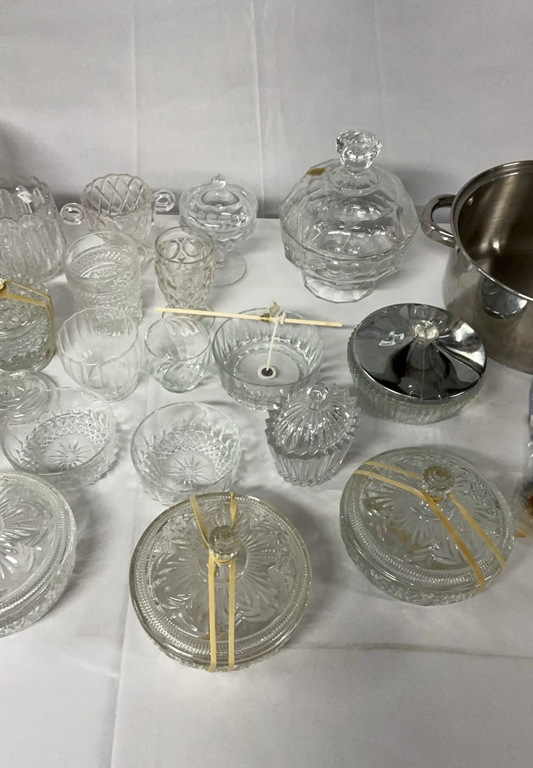 Candle Making Supplies, lots of vintage cut glass - image 4 of 6