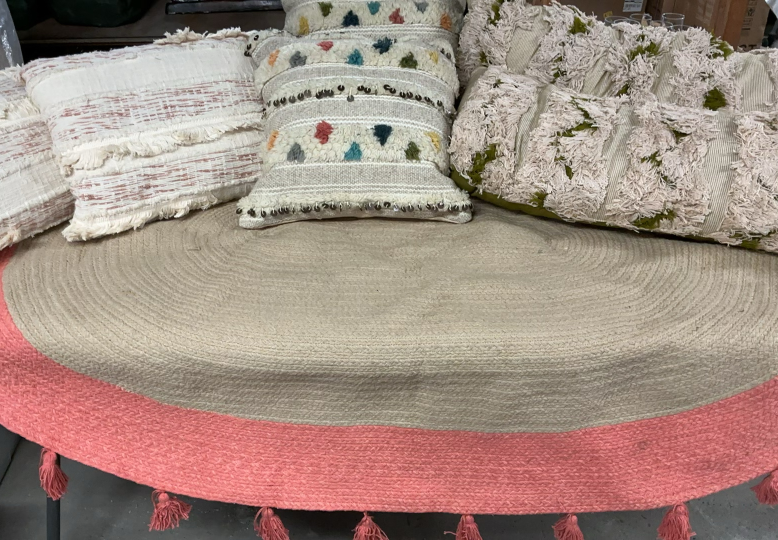Woven Rug, Throw Pillows - image 1 of 9
