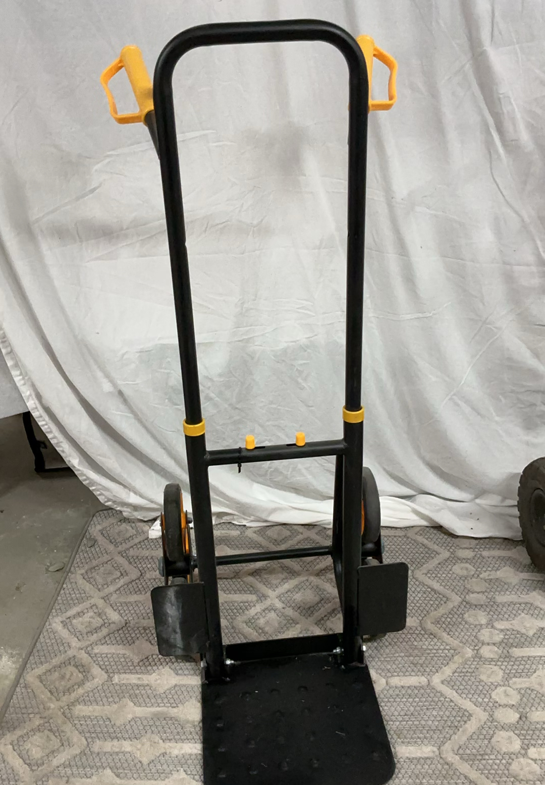 Hand truck / dolly with orange wheels - image 1 of 3