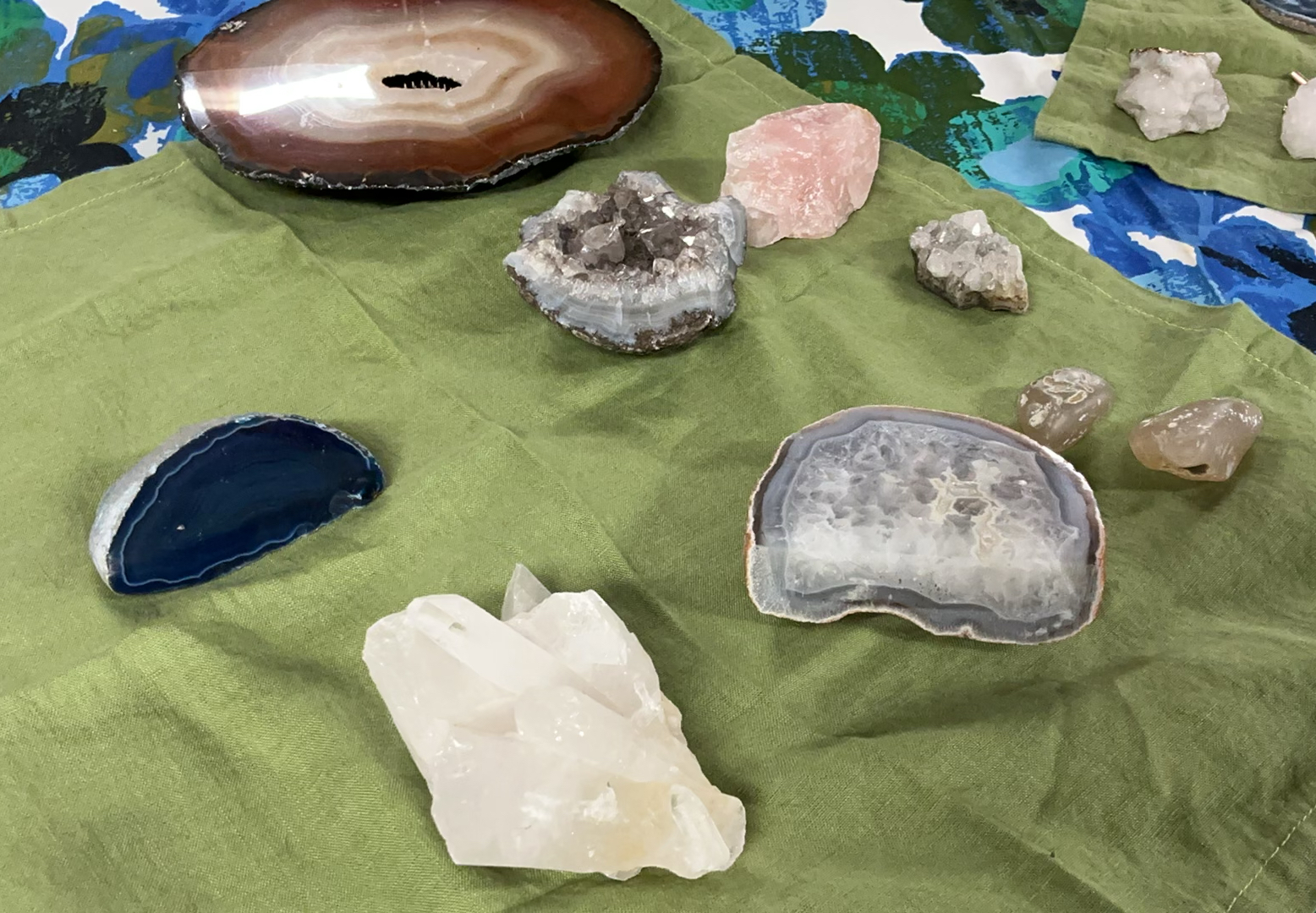 Geodes, Crystals And A Colorful Tablecloth - image 2 of 5