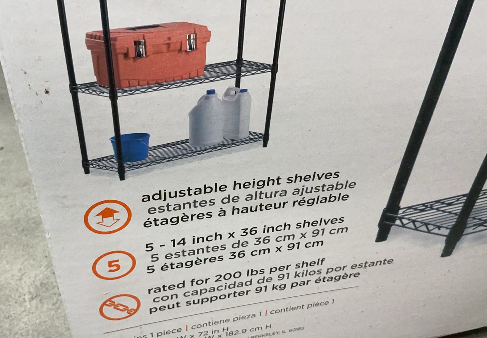 5-Tier New Inbox Metal Shelf - image 4 of 4