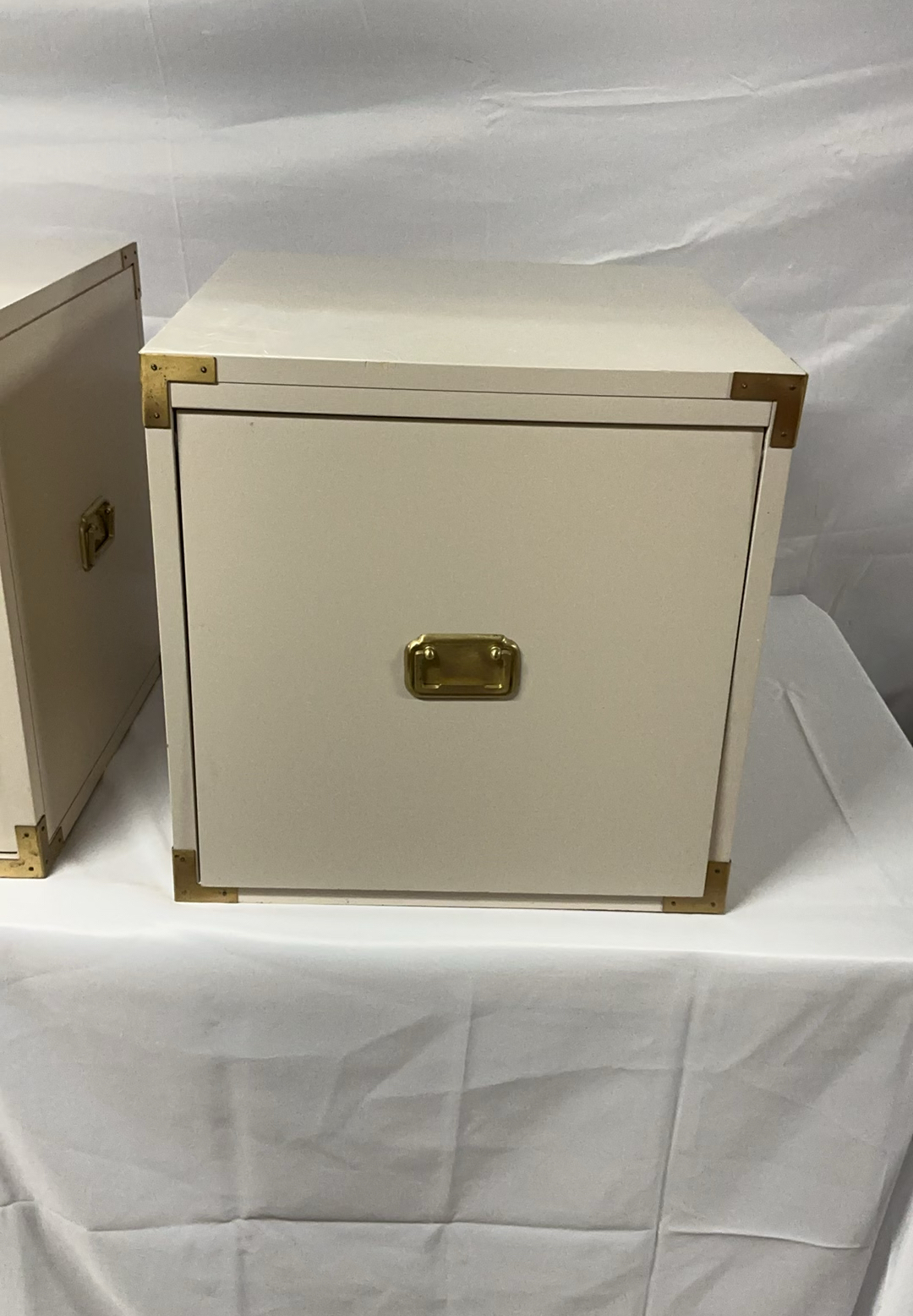 Two square Side Tables, 2 square cube tables/storage - image 2 of 8