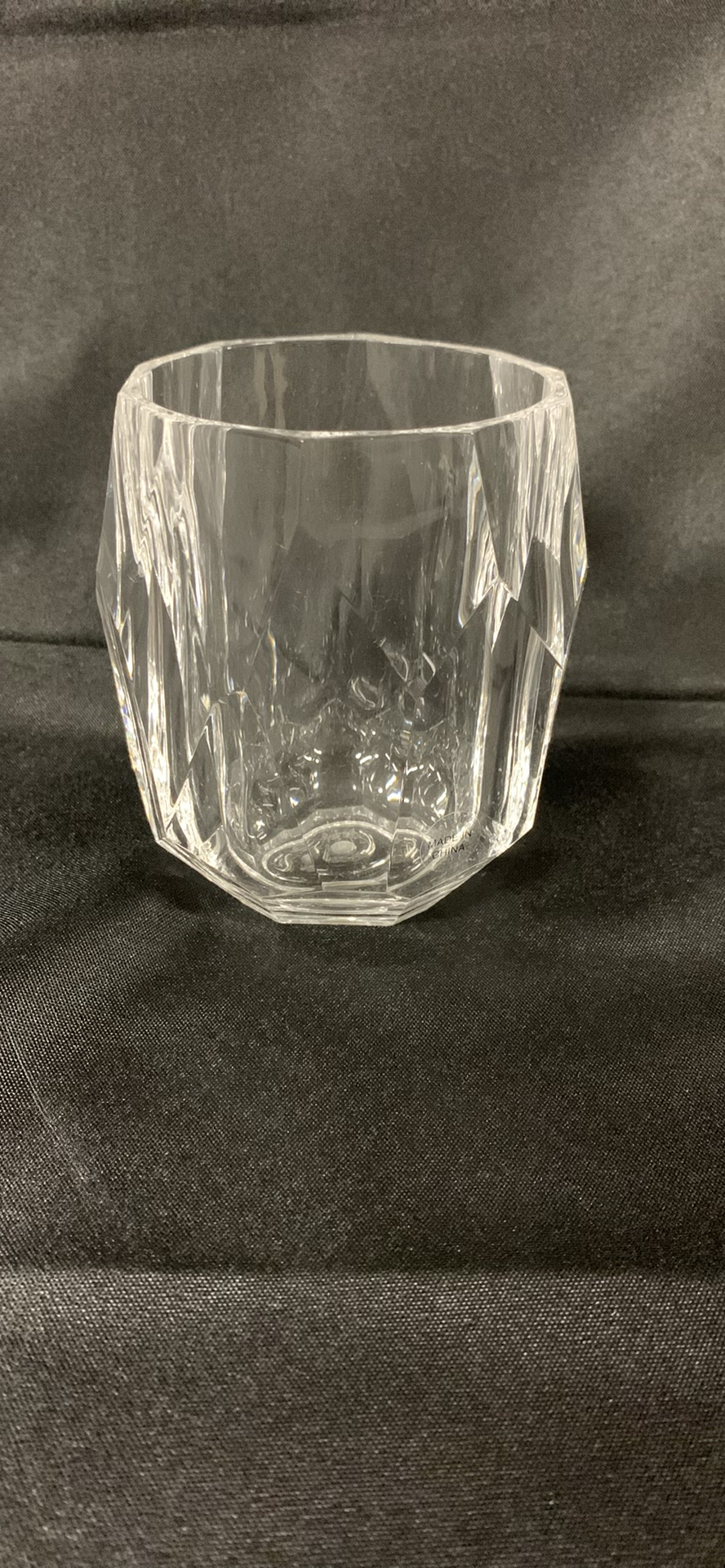 Clear Faceted Plastic Tumblers - image 2 of 4
