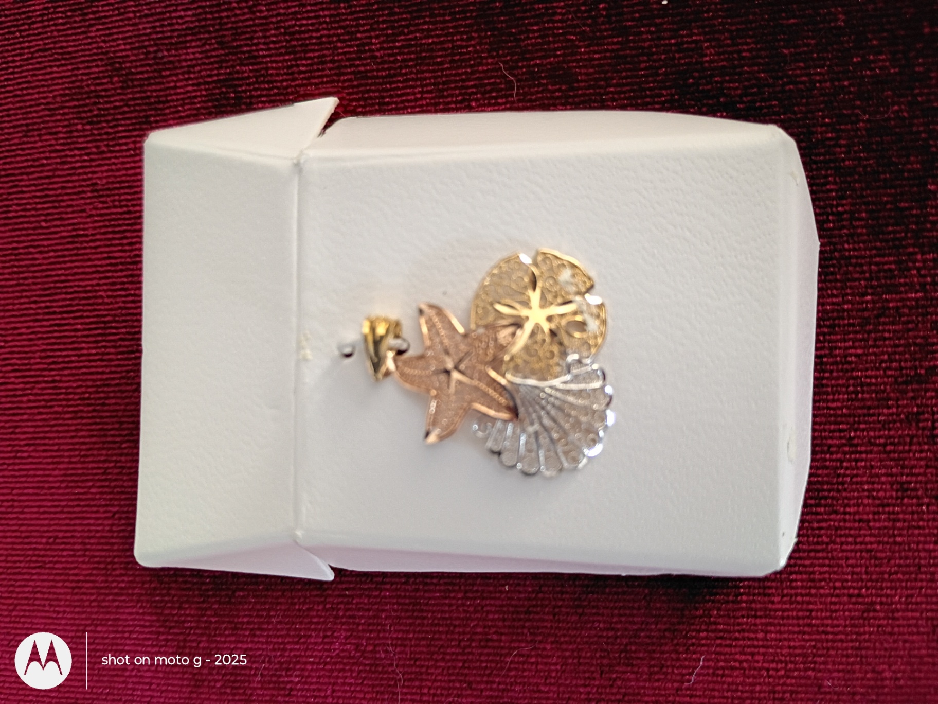 14K Seascape Pin Gold - image 1 of 2