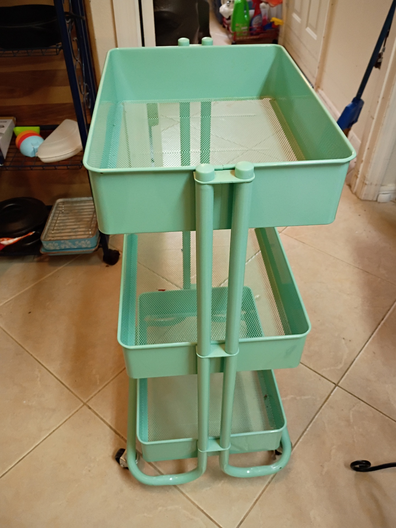 Three-Tier Rolling Storage Cart - image 4 of 5