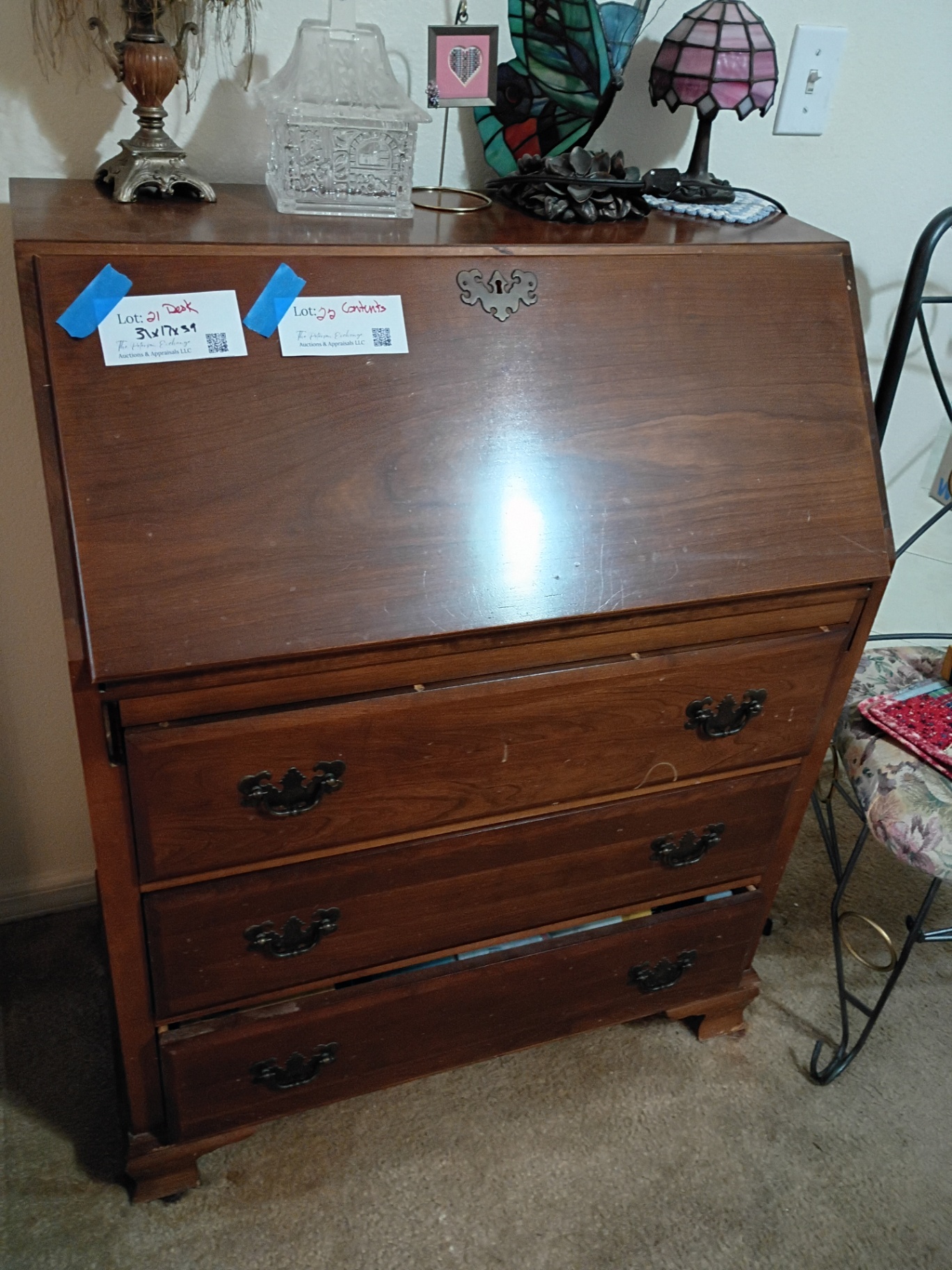 Wood Rolltop Desk - image 1 of 5