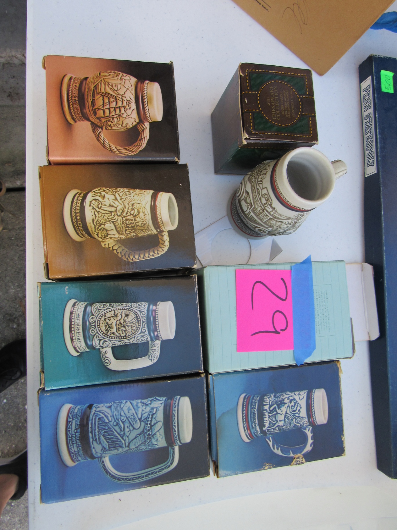 Collection of Ceramic Beer Steins with Boxes - image 1 of 1