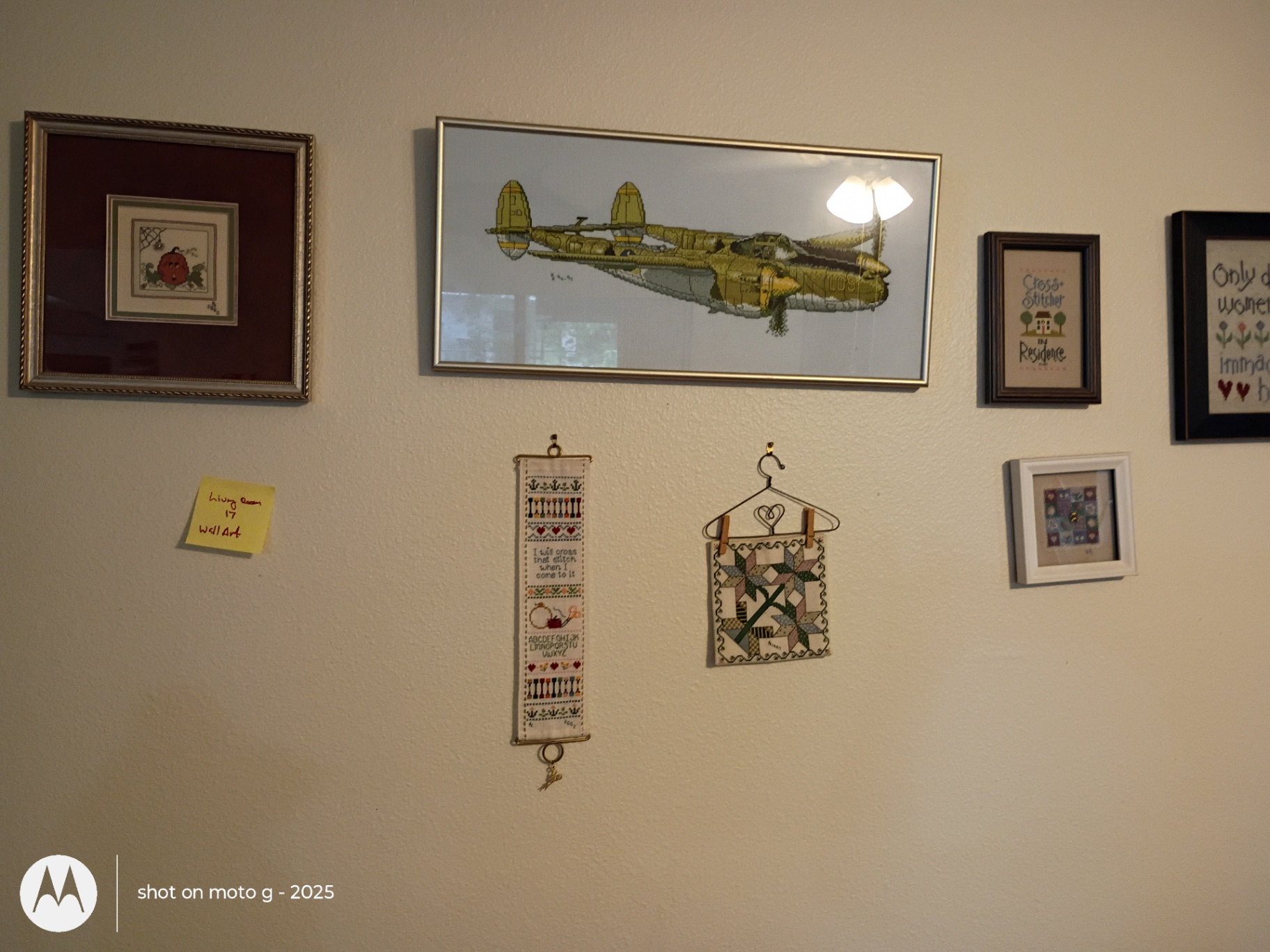 Collection of Framed Cross-Stitch and Needlework Wall Art - image 2 of 6