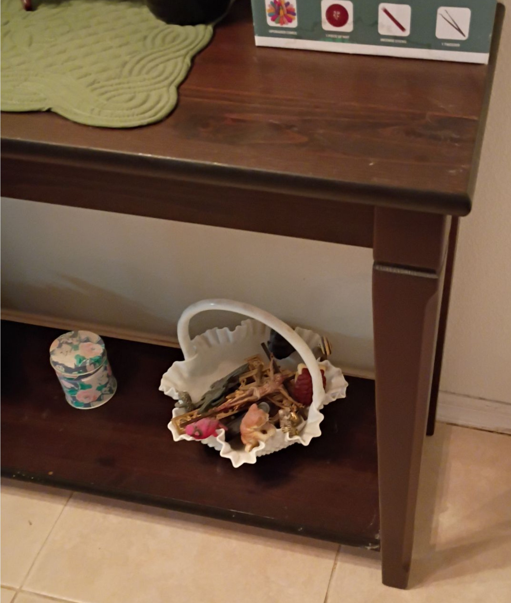 Dark Wood Console Table - image 2 of 5