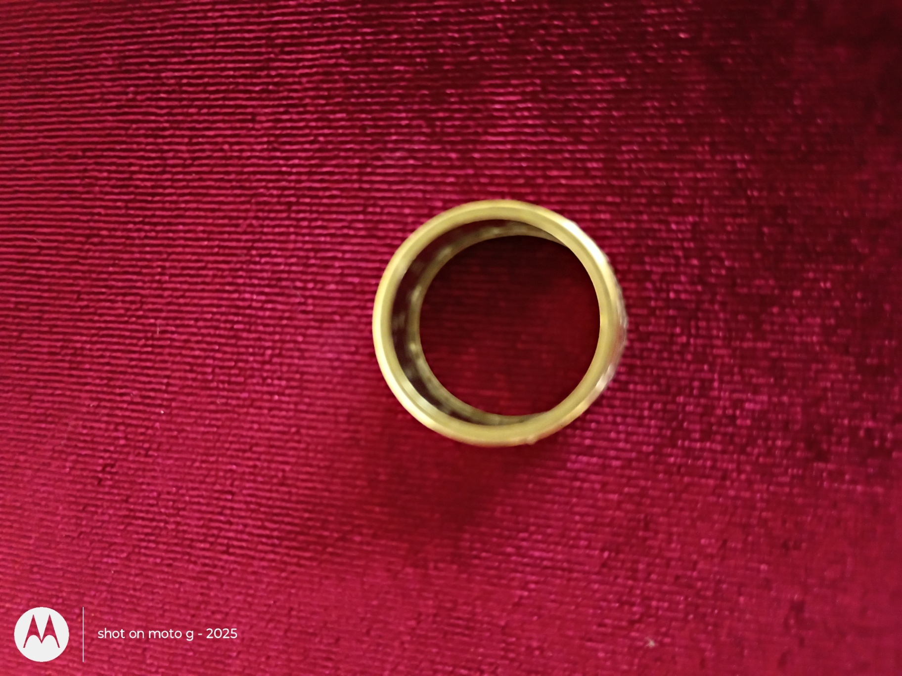 14K Gold Patterned Band Ring - image 4 of 6