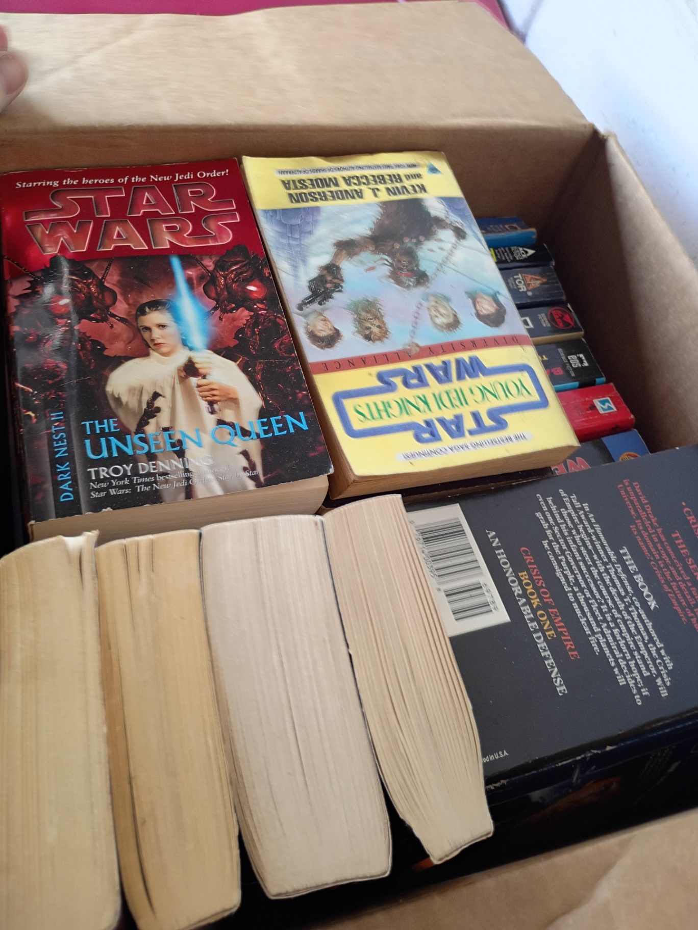 Box of Science Fiction and Star Wars Paperback Books - image 2 of 4