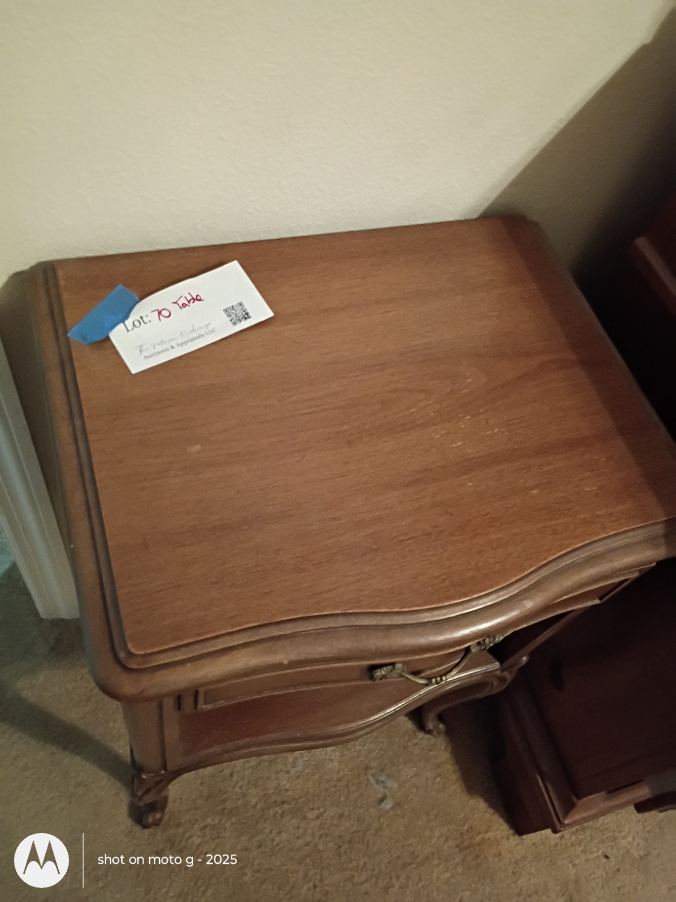 Wooden End Table with Drawer and Shelf - image 2 of 2