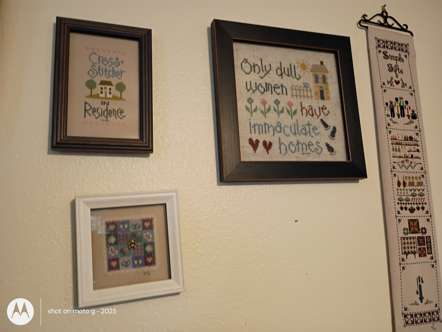Collection of Framed Cross-Stitch and Needlework Wall Art - image 5 of 6