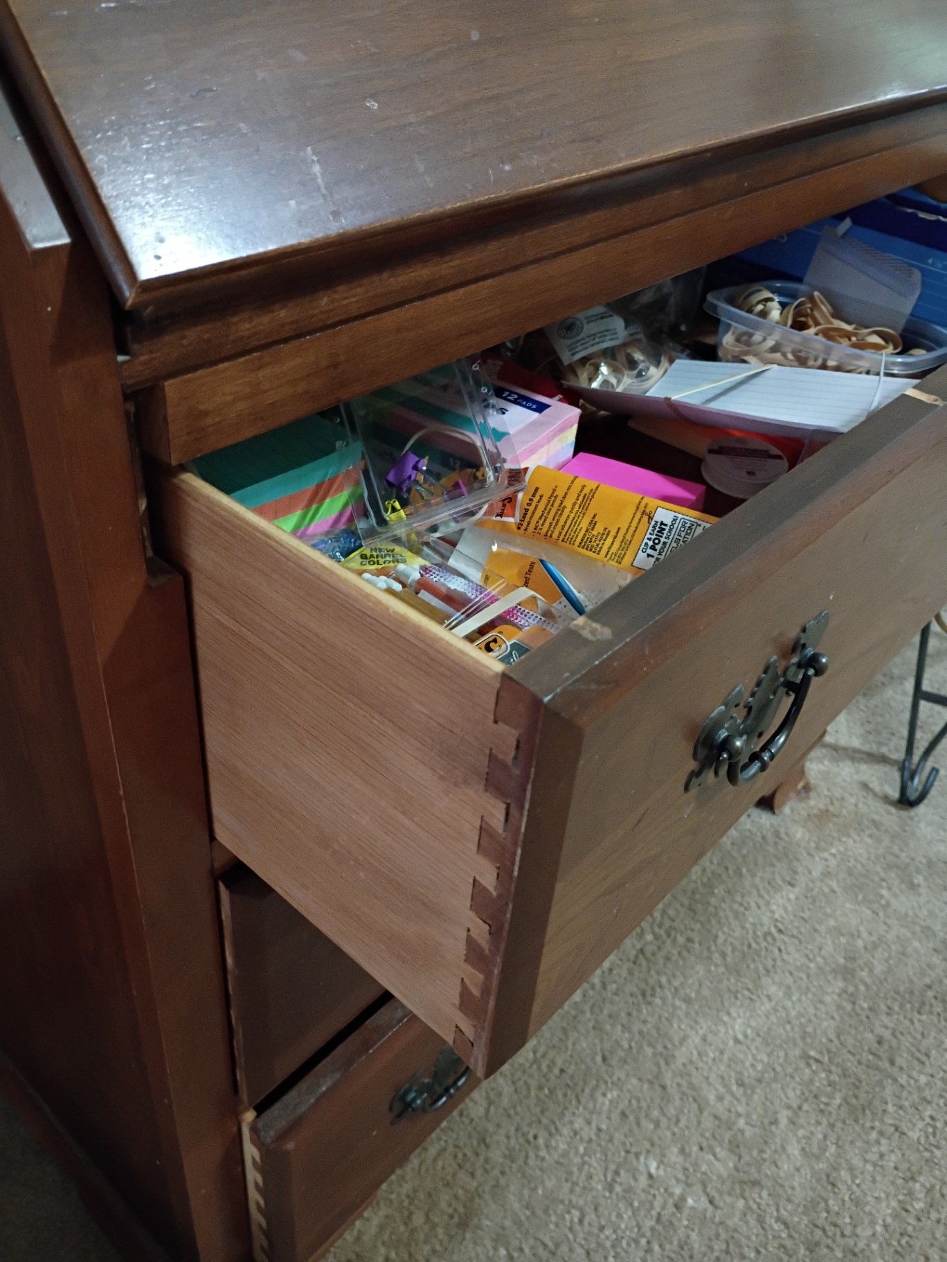 Wood Rolltop Desk - image 5 of 5