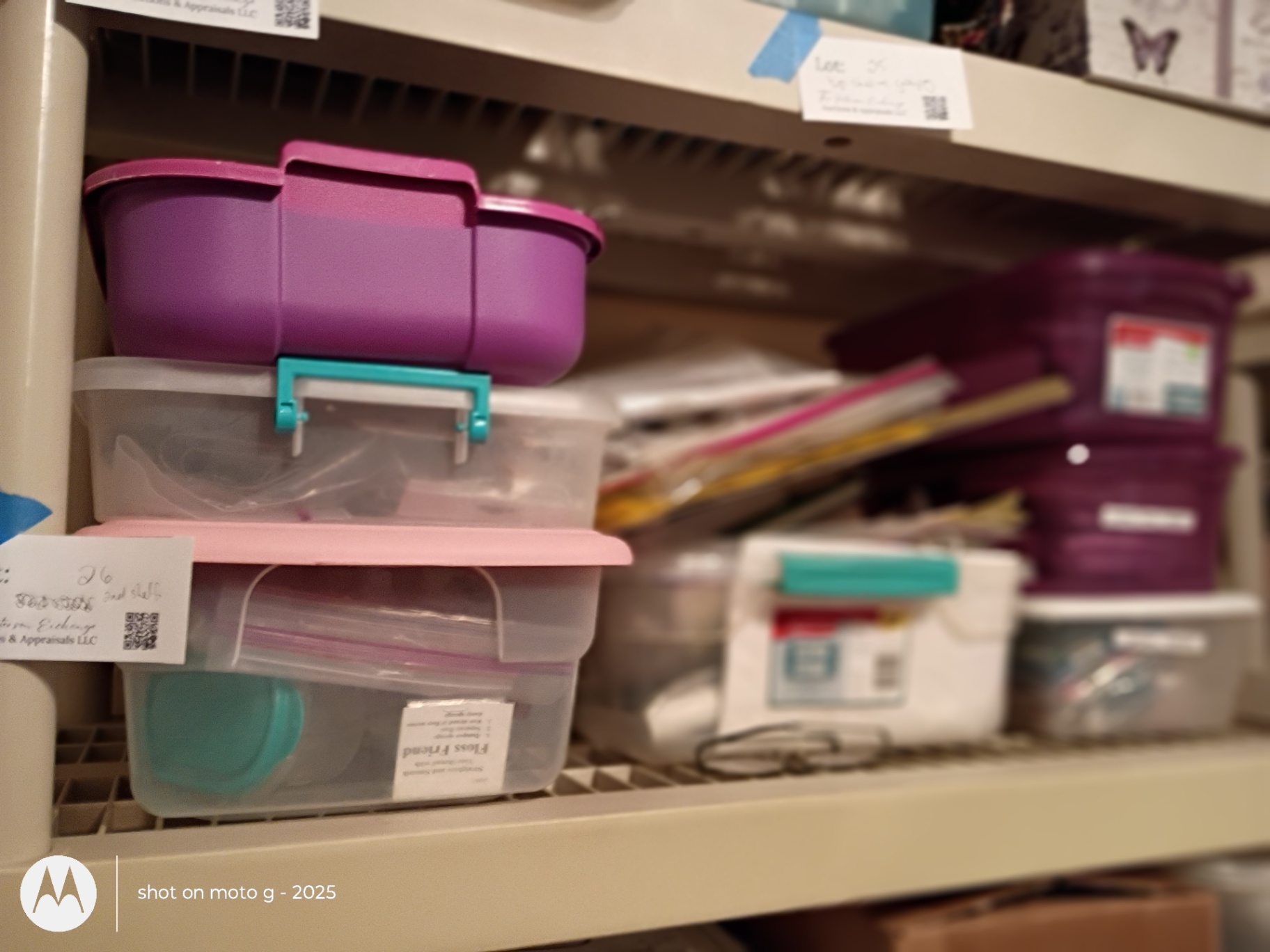 Assorted Embroidery and Craft Supplies in Storage Containers - image 1 of 11
