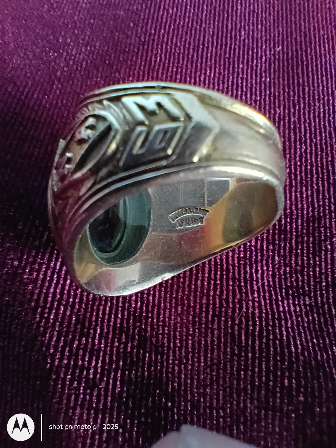 Gold 14k Ring with Blue Stone - image 4 of 6
