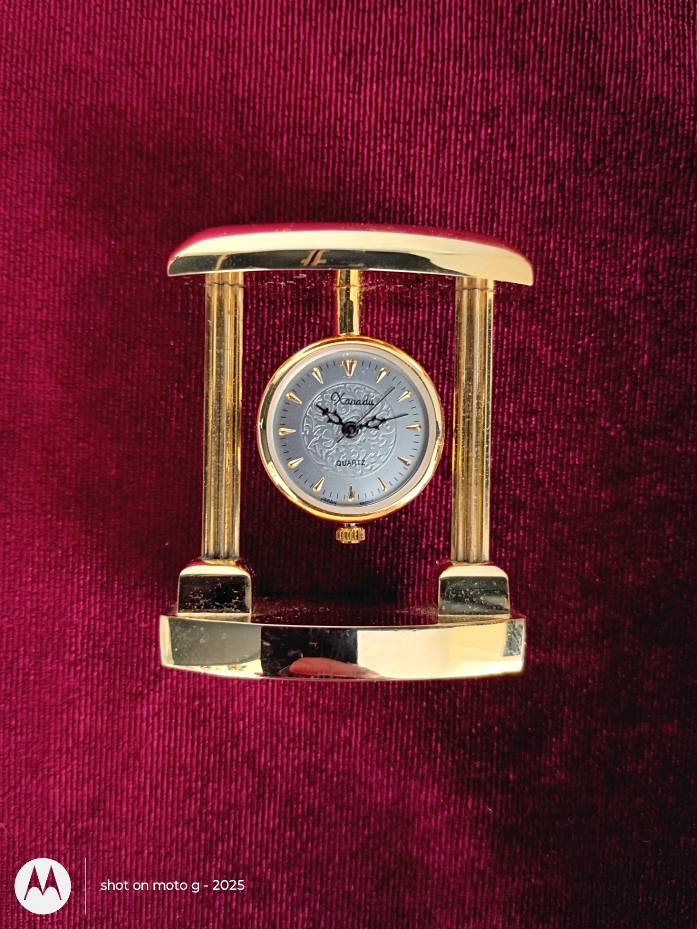 Gold-Tone Quartz Desk Clock - image 1 of 4