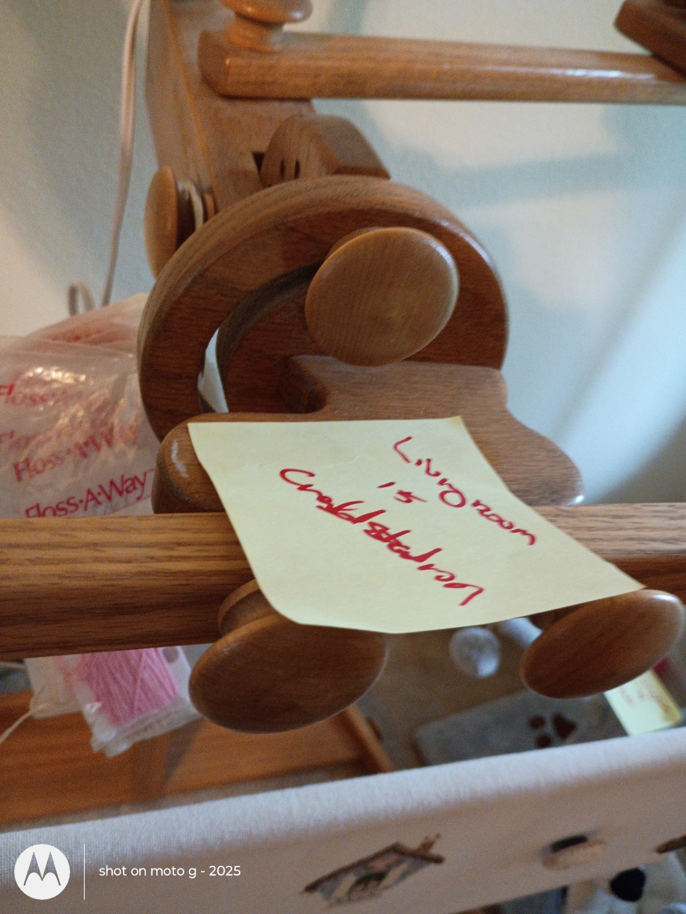 Wooden Floor Standing Needlework Frame with Magnifying Lamp - image 2 of 6