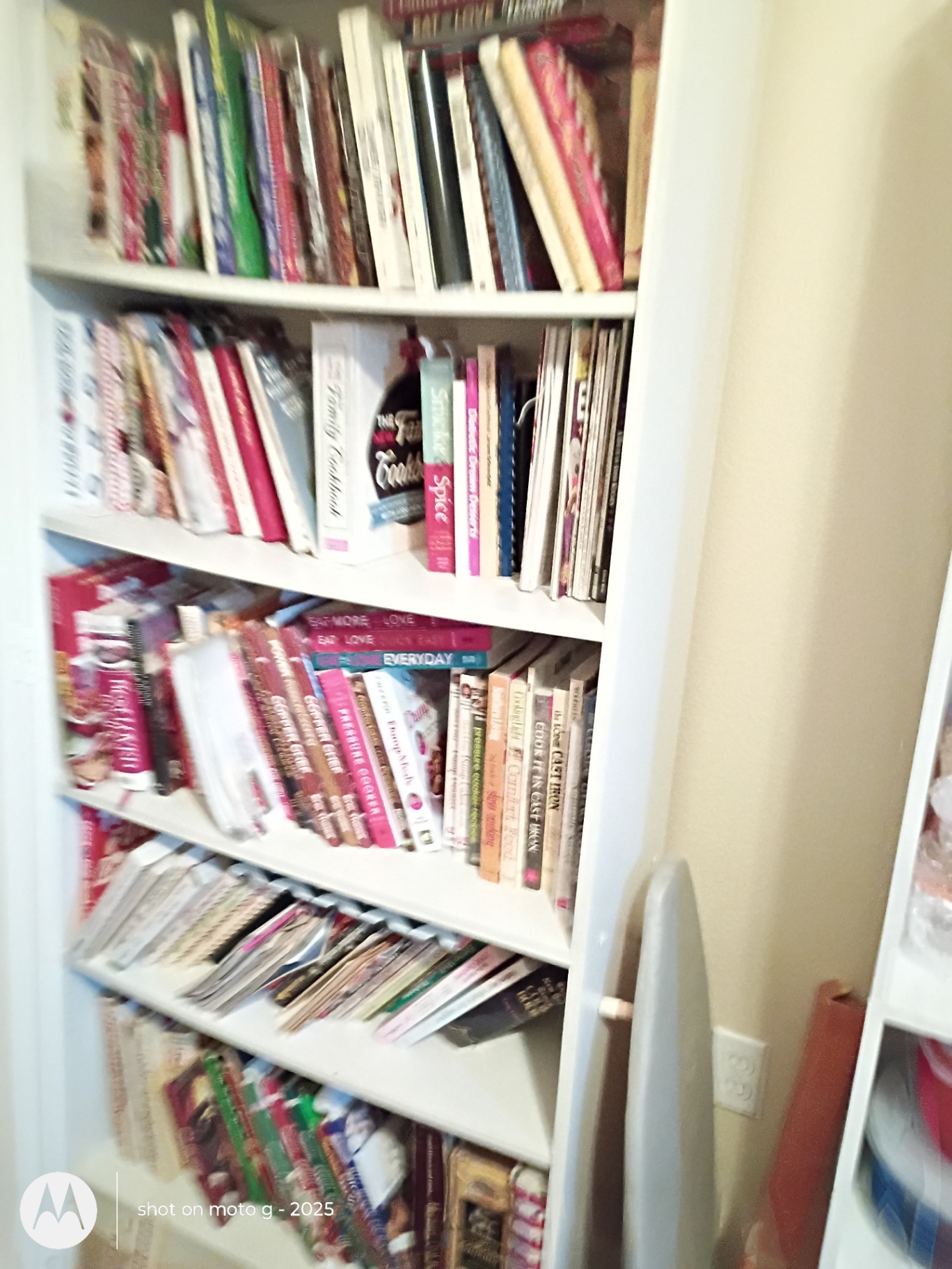 Storage Shelf and Collection of Cookbooks and Recipe Books - image 1 of 4