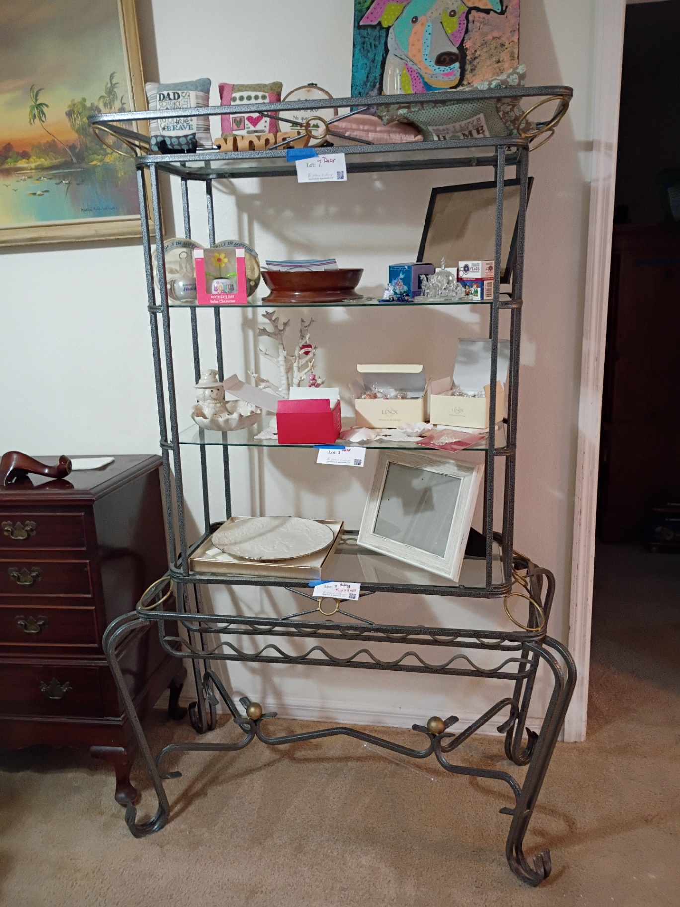 Metal and Glass Display Shelf - image 1 of 4
