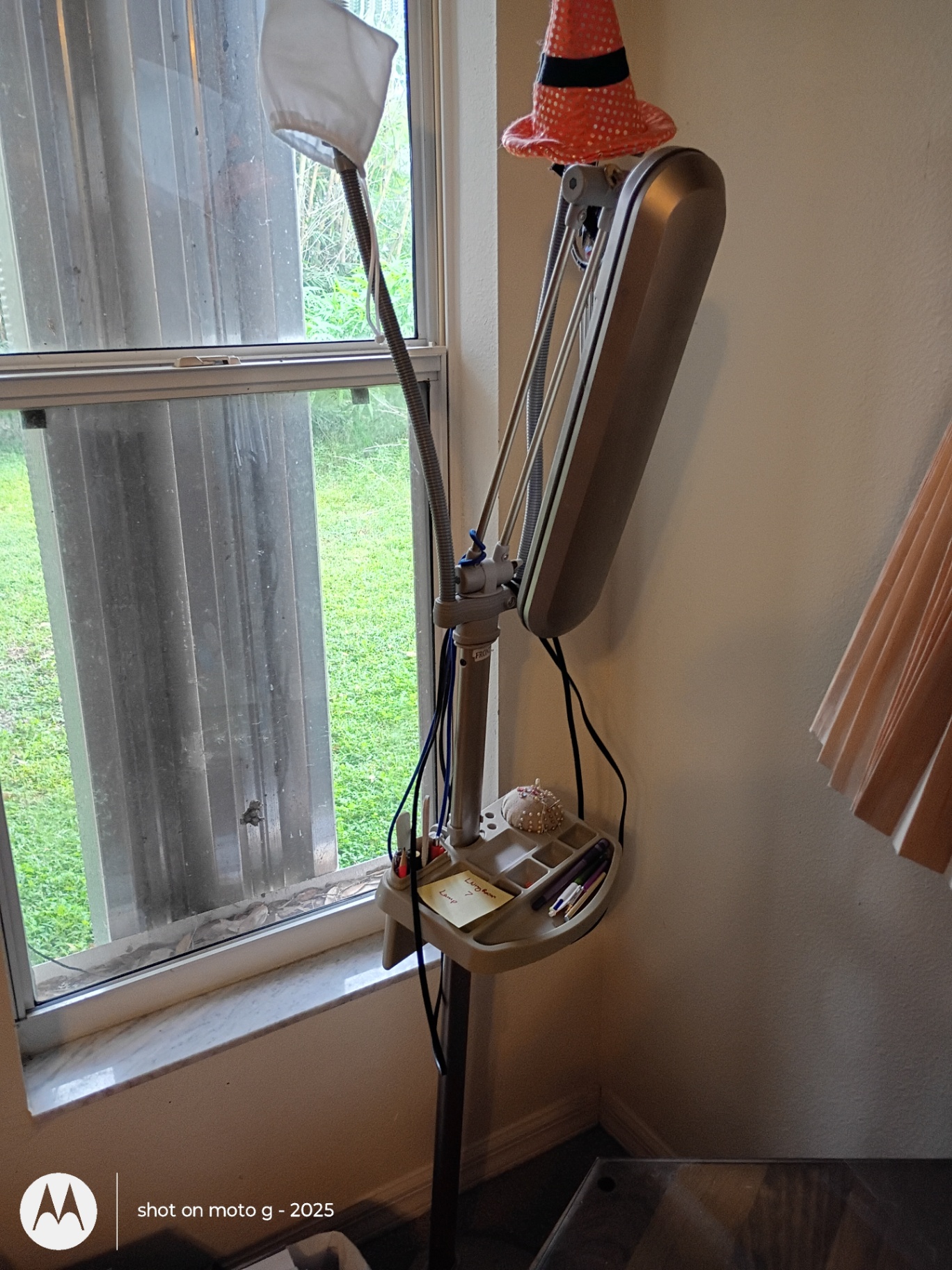OttLite Floor Lamp with Adjustable Light and Organizer Tray - image 1 of 5